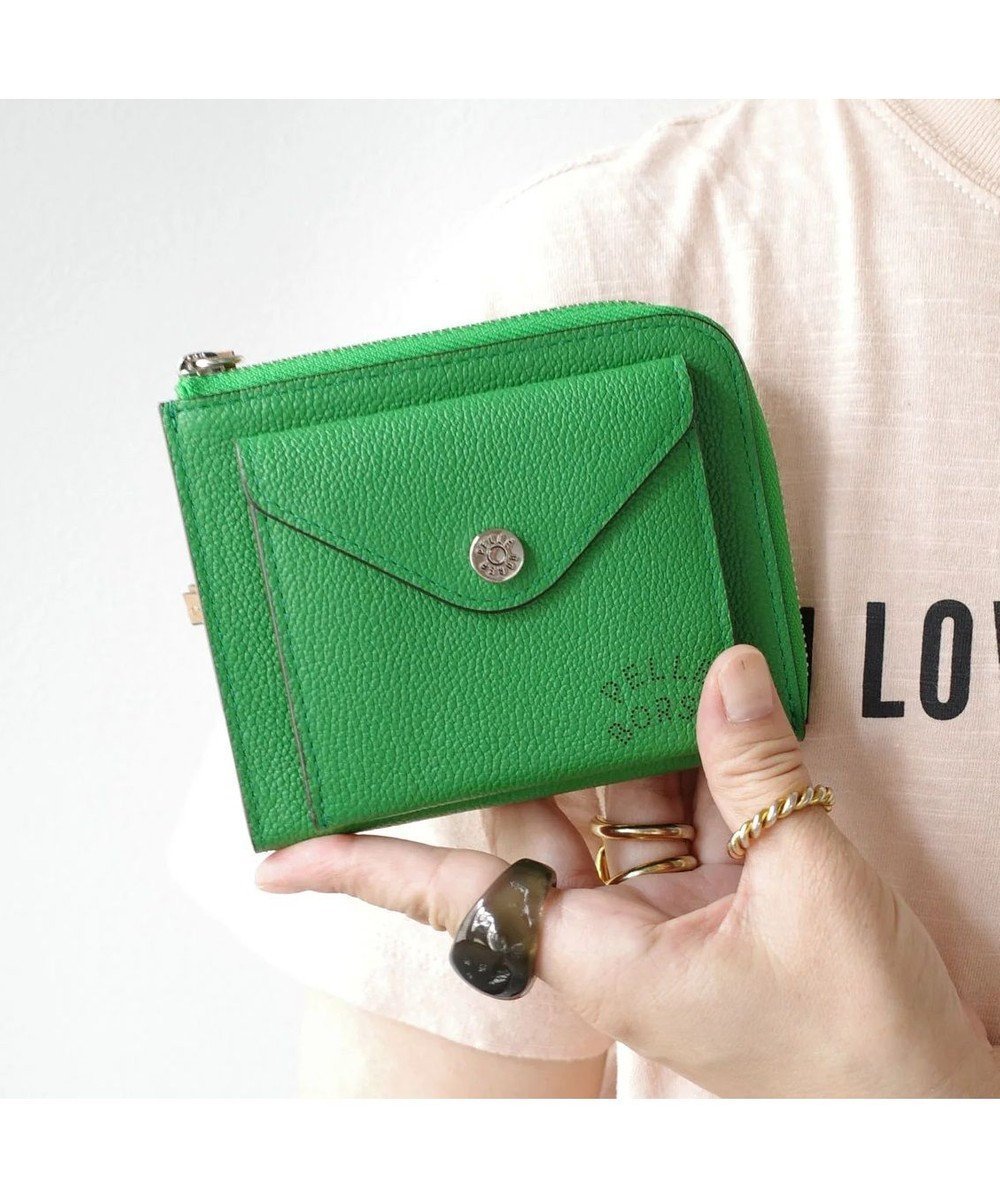 【ペレボルサ/PELLE BORSA】のL字ファスナーコンパクト財布 Very Goods ベリーグッズ 7206 インテリア・キッズ・メンズ・レディースファッション・服の通販 founy(ファニー) 　ファッション　Fashion　レディースファッション　Fashion for Women　ミニ財布・二つ折り財布　Wallets & Card Cases　ウォレット　Wallet　コンパクト　Compact, Small Size　財布　Wallet, Purse　フラップ　Flap, Flap Pocket　ポケット　Pocket, Pocket Detail　おすすめ　Recommended / Our Picks　グリーン|ID: prp329100004628622 ipo3291000000033353281