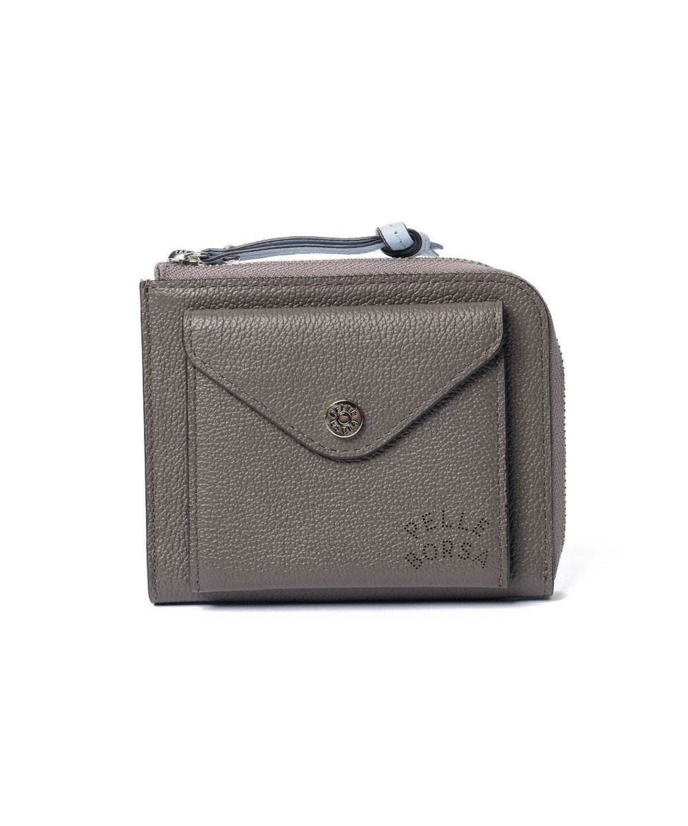 【ペレボルサ/PELLE BORSA】のL字ファスナーコンパクト財布 Very Goods ベリーグッズ 7206 インテリア・キッズ・メンズ・レディースファッション・服の通販 founy(ファニー) 　ファッション　Fashion　レディースファッション　Fashion for Women　ミニ財布・二つ折り財布　Wallets & Card Cases　ウォレット　Wallet　コンパクト　Compact, Small Size　財布　Wallet, Purse　フラップ　Flap, Flap Pocket　ポケット　Pocket, Pocket Detail　おすすめ　Recommended / Our Picks　グレー|ID: prp329100004628622 ipo3291000000033353282