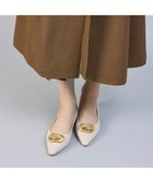 【モード エ ジャコモ/MODE ET JACOMO】のMODE ET JACOMO メタルフラットパンプス アイボリー|ID: prp329100004628623 ipo3291000000033276185