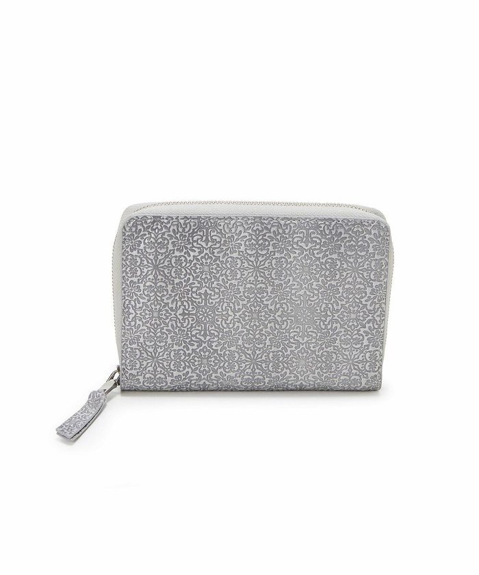 【トプカピ/TOPKAPI】の【TREASURE TOPKAPI】オリジナル エンボスレザー ラウンド パスポート ケース / 財布 インテリア・キッズ・メンズ・レディースファッション・服の通販 founy(ファニー) https://founy.com/ ファッション Fashion レディースファッション Fashion for Women ミニ財布・二つ折り財布 Wallets & Card Cases エレガント 上品 Elegant シルバー Silver, Metallic Silver 財布 Wallet, Purse ボックス Boxy, Box Shape ポケット Pocket, Pocket Detail ラウンド Round, Round Neck 旅行 Travel |ID: prp329100004628626 ipo3291000000033276238