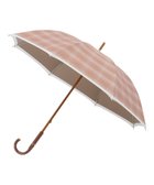 【ムーンバット/MOONBAT】のGRACY(グレイシー) 晴雨兼用日傘 長傘 T/C Neo classic check テラコッタ|ID: prp329100004628636 ipo3291000000033276561