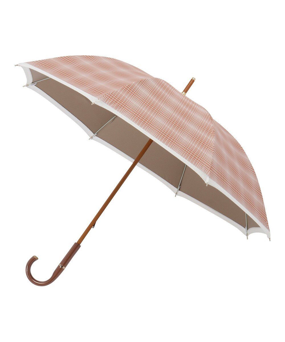 【ムーンバット/MOONBAT】のGRACY(グレイシー) 晴雨兼用日傘 長傘 T/C Neo classic check インテリア・キッズ・メンズ・レディースファッション・服の通販 founy(ファニー) 　ファッション　Fashion　レディースファッション　Fashion for Women　レイングッズ・傘・晴雨兼用傘　Umbrellas & Rain Gear　おすすめ　Recommended / Our Picks　ベーシック　Basic, Essential　傘　Umbrella, Parasol　再入荷　Restock / Back in Stock　日傘　Parasol, UV Umbrella　テラコッタ|ID: prp329100004628636 ipo3291000000033276561