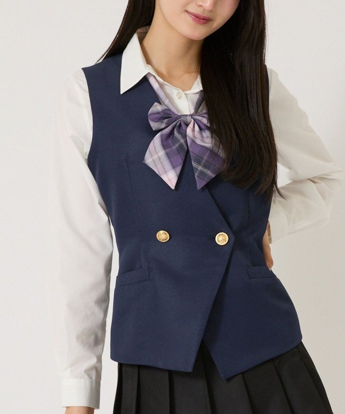 【ウィゴー/WEGO】の【SCHOOLITEM】スクールベスト インテリア・キッズ・メンズ・レディースファッション・服の通販 founy(ファニー) https://founy.com/ ファッション Fashion レディースファッション Fashion for Women アウター Coat / Outerwear Collection トップス・カットソー Cut & Sew Tops ベスト&ジレ / 重ね着スタイル Vests & Gilets 2024年 2024 2024-2025秋冬・A/W Autumn/Winter 2024–25 AW24–25 おすすめ Recommended / Our Picks スマホ Smartphone, Mobile Device セレモニー Ceremony ベスト Vest, Waistcoat リボン Ribbon, Bow 入学式 Entrance Ceremony 卒業式 Graduation Ceremony 夏 Summer 春 Spring S/S・春夏 SS, Spring/Summer, Warm Season |ID: prp329100004628638 ipo3291000000033276655