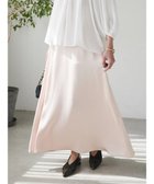 【グリーンパークス/Green Parks】のAnriettMusee サテンナロースカート Pink Beige|ID: prp329100004628707 ipo3291000000033277695