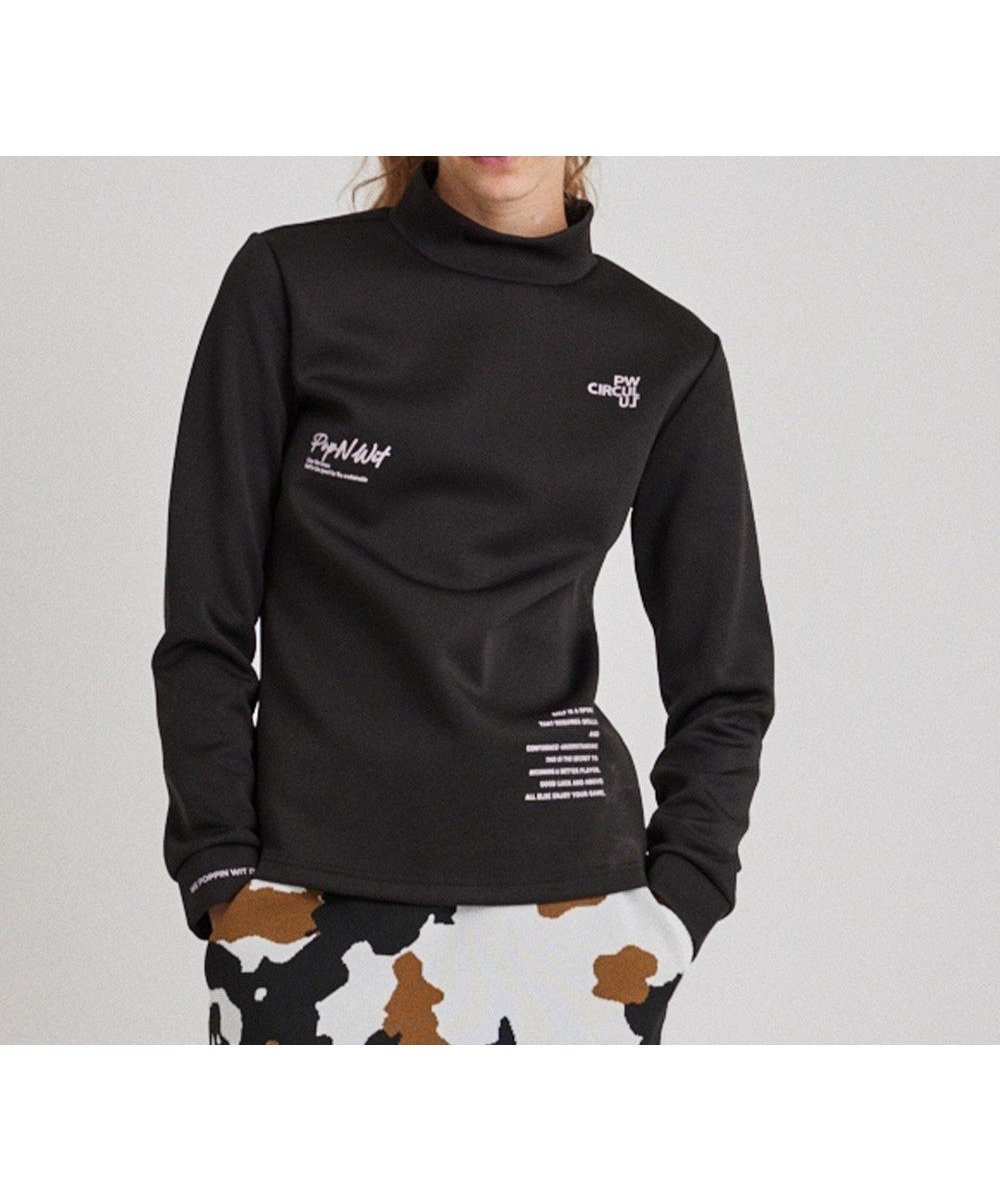 【ピーダブリュサーキュラス/PW CIRCULUS】の【ストレッチ / 快適 / 一枚でサマになる】【WOMEN】NEW ロングスリーブモック T インテリア・キッズ・メンズ・レディースファッション・服の通販 founy(ファニー) ファッション Fashion レディースファッション Fashion for Women トップス・カットソー Cut & Sew Tops シャツ・ブラウス・オフィスカジュアル Elegant Blouses & Button-Ups ロングTシャツ・Tシャツ Longline T-Shirts & Tees カットソー・ベーシックTシャツ Cut-and-Sewn Tops / Stretch Tees & Basics 2024年 2024 2024-2025秋冬・A/W Autumn/Winter 2024–25 AW24–25 インナー Innerwear カットソー Cut and Sewn Top グラフィック Graphic, Graphic Design シンプル Simple, Minimal ストレッチ Stretch, Stretchy Fabric モックネック Mock Neck, Short Turtleneck エレガント 上品 Elegant A/W・秋冬 Autumn/Winter ブラック系|ID: prp329100004628716 ipo3291000000033714901