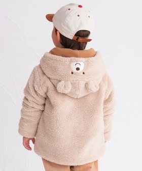 【ミキハウスホットビスケッツ/MIKI HOUSE HOT BISCUITS / KIDS】の【70-110cm】 もこくま顔ドン ボアジャンパー 人気、トレンドファッション・服の通販 founy(ファニー) ファッション Fashion キッズファッション Fashion for Kids アウター Coat Outerwear /Kids おすすめ Recommended / Our Picks ジャケット Jacket, Outerwear ダウン Down, Puffer ベビー Baby, Babywear 人気 Popular, Best Seller A/W・秋冬 Autumn/Winter 長袖 Long Sleeve, Full Sleeve 防寒 Cold Protection, Winter-Ready |ID:prp329100004629392
