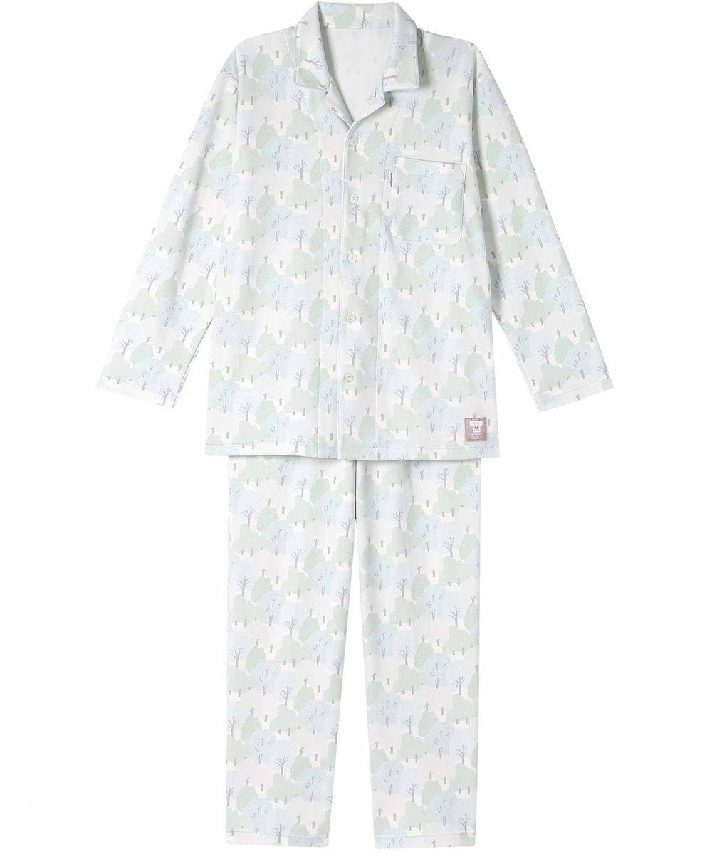 【ワコール 睡眠科学/wacoal suimin / MEN】のメンズ パジャマ SOU・SOU(R) 長袖 長ズボン 綿100%(本体) あったか YGW645 睡眠科学/ワコール インテリア・キッズ・メンズ・レディースファッション・服の通販 founy(ファニー) 　ファッション　Fashion　メンズファッション　Fashion for Men　長袖　Long Sleeve, Full Sleeve　パジャマ　Pajamas, Sleepwear　プリント　Print, Printed Pattern　ボトム　Bottoms, Lower Wear　メンズ　Men's, Menswear　グリーン|ID: prp329100004629412 ipo3291000000033708161