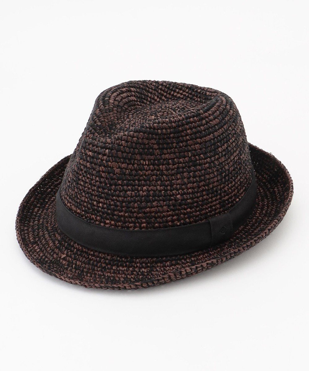 【ジョセフ アブード/JOSEPH ABBOUD / MEN】の【ナチュラルな風合い】ラフィアメランジハット インテリア・キッズ・メンズ・レディースファッション・服の通販 founy(ファニー) 　ファッション　Fashion　メンズファッション　Fashion for Men　ラフィア　Raffia, Natural Straw　夏　Summer　帽子　Hat, Headwear　軽量　Lightweight, Ultra Light　ダークブラウン系|ID: prp329100004629414 ipo3291000000033286597