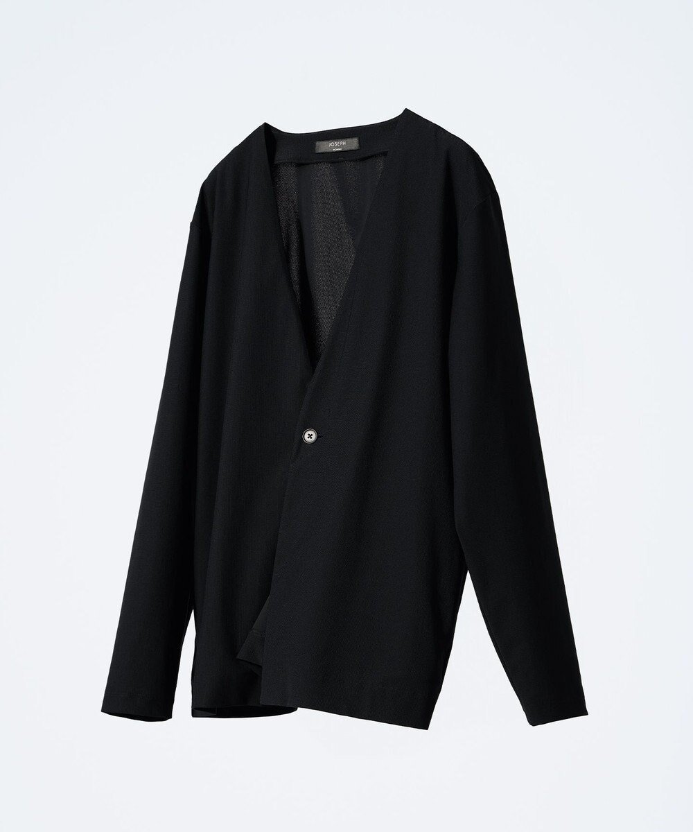 【ジョゼフ オム/JOSEPH HOMME / MEN】の新素材【抜群の通気性/360度ストレッチ】エアトールストレッチ カーディガン インテリア・キッズ・メンズ・レディースファッション・服の通販 founy(ファニー) 　ファッション　Fashion　メンズファッション　Fashion for Men　トップス・カットソー　Cut & Sew Tops　カーディガン / 羽織り　Cardigans　カーディガン　Cardigan, Knitwear　シンプル　Simple, Minimal　ストレッチ　Stretch, Stretchy Fabric　メッシュ　Mesh, Net Fabric　リラックス　Relax, Relaxed Fit　夏　Summer　春　Spring　S/S・春夏　SS, Spring/Summer, Warm Season　ブラック系|ID: prp329100004629415 ipo3291000000034656762