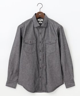 【ジョセフ アブード/JOSEPH ABBOUD / MEN】の【JOE COTTON使用】オーガニックコットンダンガリー シャツ 人気、トレンドファッション・服の通販 founy(ファニー) ファッション Fashion メンズファッション Fashion for Men トップス・カットソー Cut & Sew Tops メンズシャツ Shirts インナー Innerwear シャンブレー Chambray, Denim-Like Fabric シンプル Simple, Minimal ジャケット Jacket, Outerwear ダンガリー Dungaree, Chambray ヴィンテージ Vintage Style 再入荷 Restock / Back in Stock 別注 Limited Edition, Custom Order 夏 Summer 春 Spring S/S・春夏 SS, Spring/Summer, Warm Season |ID:prp329100004629416