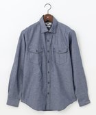 【ジョセフ アブード/JOSEPH ABBOUD / MEN】の【JOE COTTON使用】オーガニックコットンダンガリー シャツ 人気、トレンドファッション・服の通販 founy(ファニー) ファッション Fashion メンズファッション Fashion for Men トップス・カットソー Cut & Sew Tops メンズシャツ Shirts インナー Innerwear シャンブレー Chambray, Denim-Like Fabric シンプル Simple, Minimal ジャケット Jacket, Outerwear ダンガリー Dungaree, Chambray ヴィンテージ Vintage Style 再入荷 Restock / Back in Stock 別注 Limited Edition, Custom Order 夏 Summer 春 Spring S/S・春夏 SS, Spring/Summer, Warm Season thumbnail ネイビー系|ID: prp329100004629416 ipo3291000000033286635