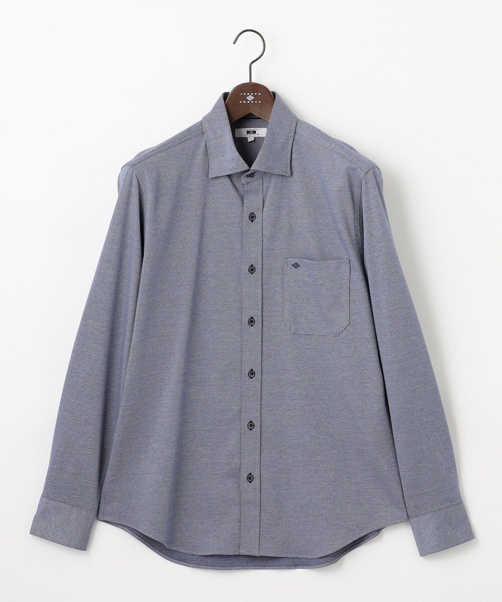 【ジョセフ アブード/JOSEPH ABBOUD / MEN】の【ジャージーシャツで快適な着心地】コンパクトジャージー バーズアイ シャツ 人気、トレンドファッション・服の通販 founy(ファニー) 　ファッション　Fashion　メンズファッション　Fashion for Men　トップス・カットソー　Cut & Sew Tops　メンズシャツ　Shirts　コンパクト　Compact, Small Size　シャンブレー　Chambray, Denim-Like Fabric　シンプル　Simple, Minimal　ストレッチ　Stretch, Stretchy Fabric　無地　Plain, Solid Color　A/W・秋冬　Autumn/Winter　エレガント 上品　Elegant　 other-1|ID: prp329100004629422 ipo3291000000033463195