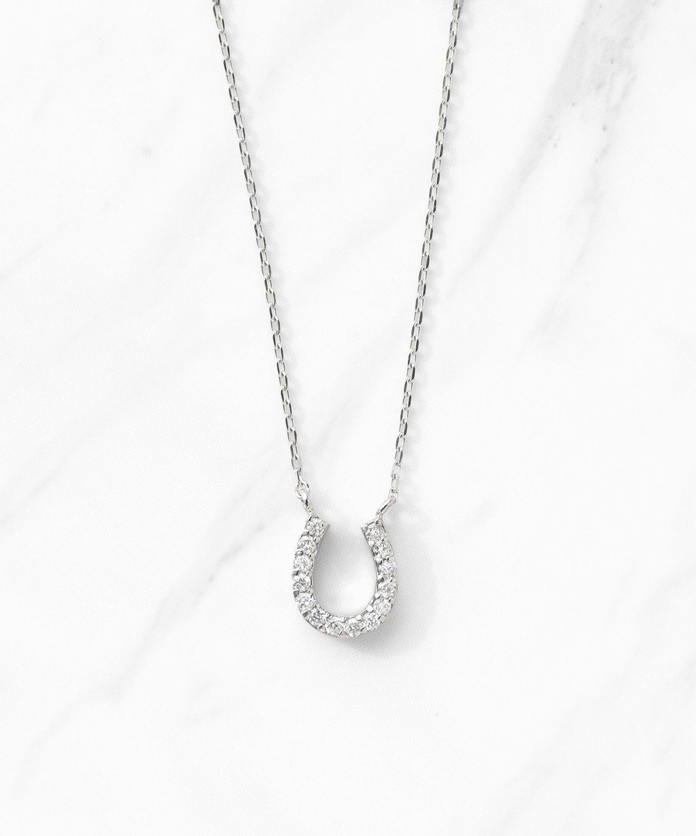 【トッカ/TOCCA】の【WEB限定】DIAMOND HORSESHOE PLATINUM NECKLACE プラチナ ダイヤモンド ネックレス インテリア・キッズ・メンズ・レディースファッション・服の通販 founy(ファニー) 　ファッション　Fashion　レディースファッション　Fashion for Women　ジュエリー　Jewelry　ネックレス　Necklaces & Pendants　アクセサリー　Fashion Accessories　シンプル　Simple, Minimal　ジュエリー　Jewelry, Accessories　ダイヤモンド　Diamond, Brilliant Cut　チェーン　Chain, Chain Strap　ネックレス　Necklace, Pendant Necklace　バランス　Balance, Style Balance　ポーチ　Pouch, Small Case　モチーフ　Motif, Design Theme　リュクス　Luxury, Elegant, High-End, Chic　エレガント 上品　Elegant　プラチナ|ID: prp329100004629424 ipo3291000000035491042