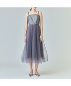 【グレース コンチネンタル/GRACE CONTINENTAL】のチュールプリーツコンビワンピース グレー|ID: prp329100004630221 ipo3291000000033300562