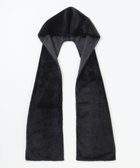 【自由区/JIYU-KU】のエコミンクフード付き ストール ブラック系|ID: prp329100004630245 ipo3291000000034526377