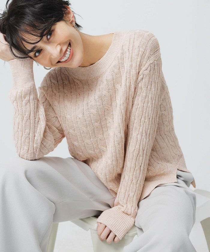 【ジェイ プレス/J.PRESS】の【洗える】MIX COLOR SLUB ケーブル ニット インテリア・キッズ・メンズ・レディースファッション・服の通販 founy(ファニー) https://founy.com/ ファッション Fashion レディースファッション Fashion for Women トップス・カットソー Cut & Sew Tops ニット Knit Tops & Sweaters おすすめ Recommended / Our Picks スリット Slit, Slit Detail セーター Sweater, Knitwear フレア Flare, Flared ミックス Mix, Mixed Style ワイド Wide, Wide Fit 洗える Machine Washable A/W・秋冬 Autumn/Winter |ID: prp329100004630335 ipo3291000000034231080