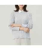 【ジェイ プレス/J.PRESS】の【洗える】MIX COLOR SLUB ケーブル ニット サックスブルー系|ID: prp329100004630335 ipo3291000000034231083