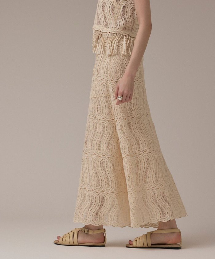 【グレース コンチネンタル/GRACE CONTINENTAL】のクロシェレーススカート インテリア・キッズ・メンズ・レディースファッション・服の通販 founy(ファニー) https://founy.com/ ファッション Fashion レディースファッション Fashion for Women スカート Skirts 春 Spring キャミソール Camisole, Spaghetti Strap Top スカラップ Scallop, Scalloped Edge マーメイド Mermaid, Fishtail Silhouette レース Lace, Lace Fabric ロング Long, Long-Length S/S・春夏 SS, Spring/Summer, Warm Season 夏 Summer エレガント 上品 Elegant |ID: prp329100004630349 ipo3291000000035790285