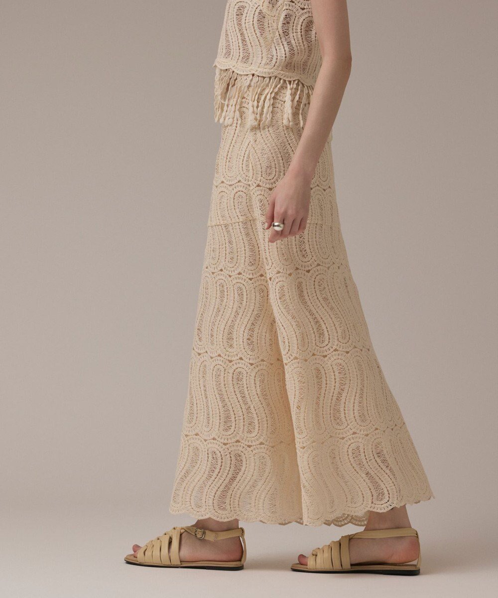 【グレース コンチネンタル/GRACE CONTINENTAL】のクロシェレーススカート 人気、トレンドファッション・服の通販 founy(ファニー) 　ファッション　Fashion　レディースファッション　Fashion for Women　スカート　Skirts　春　Spring　キャミソール　Camisole, Spaghetti Strap Top　スカラップ　Scallop, Scalloped Edge　マーメイド　Mermaid, Fishtail Silhouette　レース　Lace, Lace Fabric　ロング　Long, Long-Length　S/S・春夏　SS, Spring/Summer, Warm Season　夏　Summer　エレガント 上品　Elegant　 other-1|ID: prp329100004630349 ipo3291000000035790285