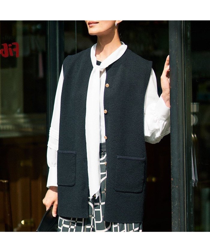 【自由区/JIYU-KU】の【カタログ掲載】ループボンディングニット ベスト インテリア・キッズ・メンズ・レディースファッション・服の通販 founy(ファニー) https://founy.com/ ファッション Fashion レディースファッション Fashion for Women アウター Coat / Outerwear Collection トップス・カットソー Cut & Sew Tops ニット Knit Tops & Sweaters ベスト&ジレ / 重ね着スタイル Vests & Gilets クラシカル Classical, Vintage-Inspired ストレッチ Stretch, Stretchy Fabric バランス Balance, Style Balance ベスト Vest, Waistcoat ボックス Boxy, Box Shape ポケット Pocket, Pocket Detail ループ Loop, Loop Knit A/W・秋冬 Autumn/Winter |ID: prp329100004630357 ipo3291000000035568917