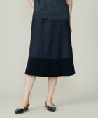 【自由区/JIYU-KU】のモールブロッキングニット スカート ネイビー|ID: prp329100004630360 ipo3291000000034189298