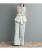 【グレース コンチネンタル/GRACE CONTINENTAL】のツイードイージーパンツ ホワイト|ID: prp329100004630363 ipo3291000000033303649