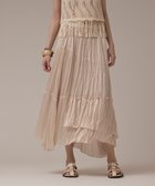 【グレース コンチネンタル/GRACE CONTINENTAL】のワッシャープリーツスカート ベージュ|ID: prp329100004630369 ipo3291000000033303686