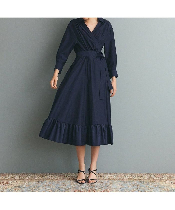 【グレース コンチネンタル/GRACE CONTINENTAL】のカシュクールシャツワンピース インテリア・キッズ・メンズ・レディースファッション・服の通販 founy(ファニー) https://founy.com/ ファッション Fashion レディースファッション Fashion for Women ワンピース Dresses シャツワンピース / 1枚で着映えコーデ Shirt Dresses 新作・新入荷 New Arrivals / New In シルク Silk, 100% Silk エレガント 上品 Elegant A/W・秋冬 Autumn/Winter |ID: prp329100004630374 ipo3291000000033303716