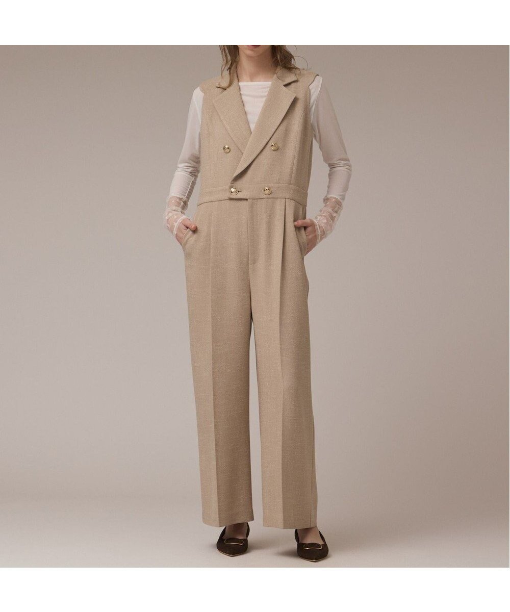 【グレース コンチネンタル/GRACE CONTINENTAL】のツイードテーラーサロペット 人気、トレンドファッション・服の通販 founy(ファニー) 　ファッション　Fashion　レディースファッション　Fashion for Women　ワンピース　Dresses　オールインワン・ワンピース　Dresses and Jumpsuits　サロペット&オールインワン　Dungarees & Jumpsuit Styles　サマー　Summer, Summer Style　サロペット　Overalls, Salopette　ストレート　Straight, Straight Cut　スリーブ　Sleeve, Long Sleeve / Short Sleeve　センター　Center, Center Line　ツイード　Twill, Twill Weave　テーラード　Tailored, Tailored Fit　ネップ　Nepp, Slub Yarn　ハイネック　High Neck, Mock Neck　メタル　Metal, Metal Parts　ロング　Long, Long-Length　夏　Summer　定番　Standard, Basic Item　春　Spring　S/S・春夏　SS, Spring/Summer, Warm Season　秋　Autumn　 other-1|ID: prp329100004630375 ipo3291000000033303722