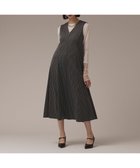 【グレース コンチネンタル/GRACE CONTINENTAL】のストライプジャージワンピース グレー|ID: prp329100004630376 ipo3291000000033303732