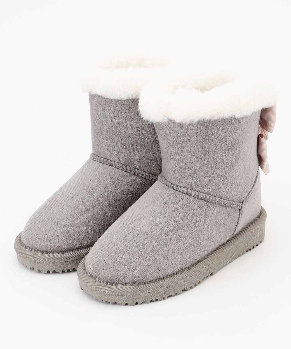 【エニィ/ANY / KIDS】のフェイクムートンリボンブーツ インテリア・キッズ・メンズ・レディースファッション・服の通販 founy(ファニー) ファッション Fashion キッズファッション Fashion for Kids スマホ Smartphone, Mobile Device スリット Slit, Slit Detail ダブル Double, Double-Breasted 人気 Popular, Best Seller フェイクムートン Faux Shearling, Faux Mouton リボン Ribbon, Bow 冬 Winter / This Winter A/W・秋冬 Autumn/Winter 再入荷 Restock / Back in Stock おすすめ Recommended / Our Picks グレー|ID: prp329100004630890 ipo3291000000034321924