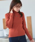 【ティアクラッセ/Tiaclasse】の【新色追加・洗える】リブタートルニット オレンジ|ID: prp329100004630914 ipo3291000000035512340