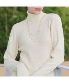 【ティアクラッセ/Tiaclasse】の【新色追加・洗える】リブタートルニット オフホワイト|ID: prp329100004630914 ipo3291000000035512343