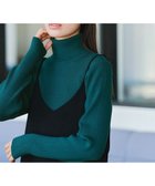 【ティアクラッセ/Tiaclasse】の【新色追加・洗える】リブタートルニット グリーン|ID: prp329100004630914 ipo3291000000035512355