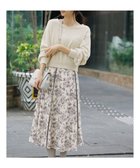 【エニィ スィス/any SiS】の【全方位 好印象】ラメフェザーニット×フラワースカート セット アイボリー|ID: prp329100004630977 ipo3291000000033315513