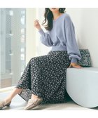 【エニィ スィス/any SiS】の【全方位 好印象】ラメフェザーニット×フラワースカート セット ブルー|ID: prp329100004630977 ipo3291000000033315514