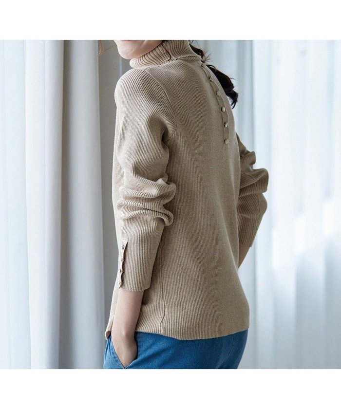 【ティアクラッセ/Tiaclasse】の【洗える】タートルボタンニットトップス インテリア・キッズ・メンズ・レディースファッション・服の通販 founy(ファニー) https://founy.com/ ファッション Fashion レディースファッション Fashion for Women トップス・カットソー Cut & Sew Tops ニット Knit Tops & Sweaters アクセサリー Fashion Accessories ウォッシャブル Machine Washable シューズ Shoes, Footwear シンプル Simple, Minimal セーター Sweater, Knitwear タートル Turtleneck, Turtle Collar タートルネック Turtleneck, High Neck チュニック Tunic, Long Top トレンド Trend, Trending Now リブニット Rib Knit, Ribbed Knit エレガント 上品 Elegant 再入荷 Restock / Back in Stock 冬 Winter / This Winter 新作・新入荷 New Arrivals / New In 春 Spring 洗える Machine Washable 秋 Autumn A/W・秋冬 Autumn/Winter |ID: prp329100004630987 ipo3291000000035520525