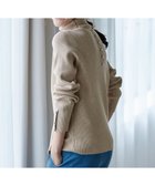 【ティアクラッセ/Tiaclasse】の【洗える】タートルボタンニットトップス ベージュ|ID: prp329100004630987 ipo3291000000035520526
