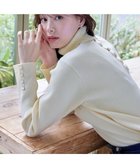 【ティアクラッセ/Tiaclasse】の【洗える】タートルボタンニットトップス オフホワイト|ID: prp329100004630987 ipo3291000000035520527