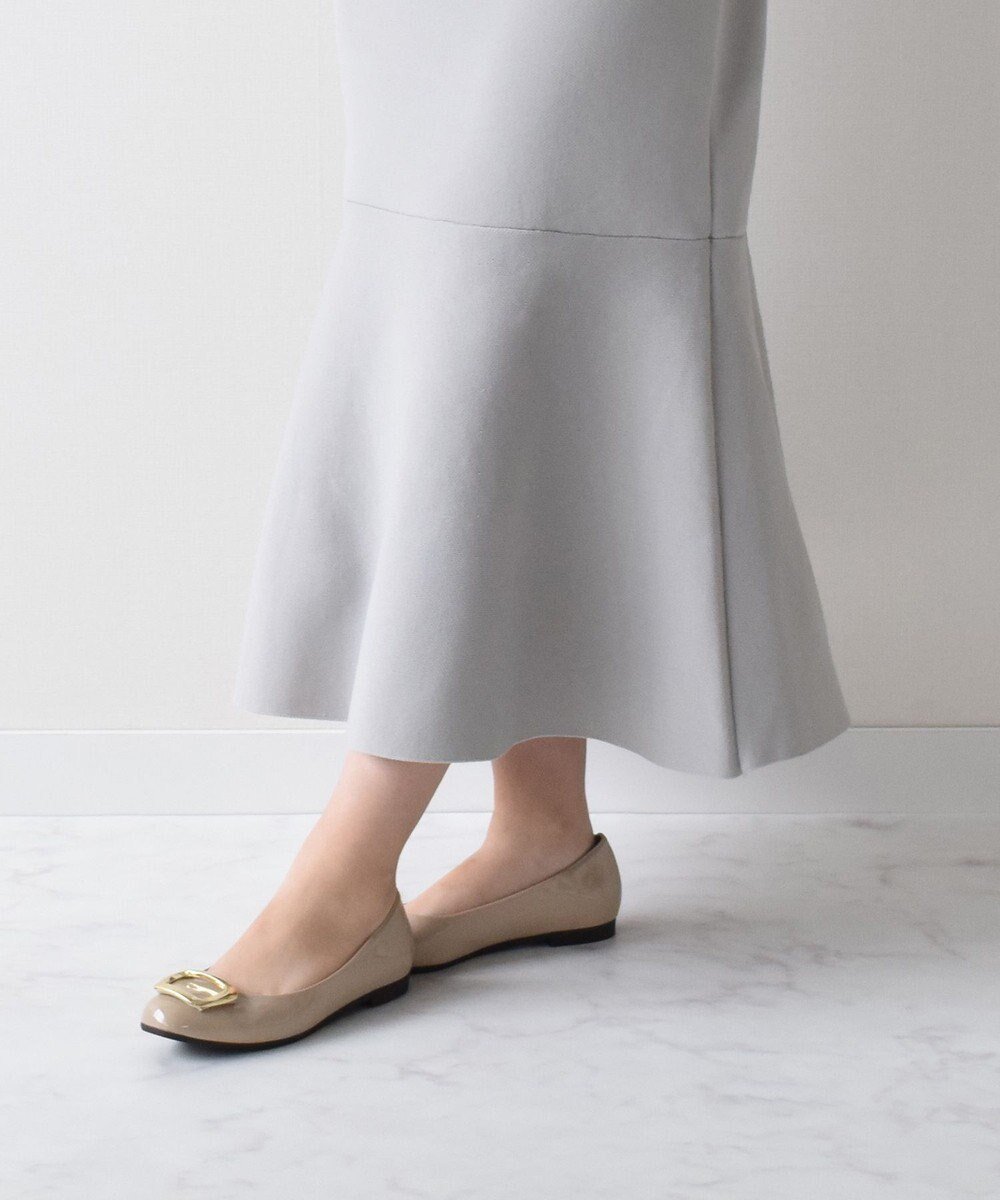 【ブリジット バーキン/Bridget Birkin】の【Bridget Birkin】バックルレインフラットパンプス インテリア・キッズ・メンズ・レディースファッション・服の通販 founy(ファニー) ファッション Fashion レディースファッション Fashion for Women バッグ Bags ストレッチ Stretch, Stretchy Fabric トレンド Trend, Trending Now 抗菌 Antibacterial, Bacteria-Resistant ベージュエナメル|ID: prp329100004630991 ipo3291000000034286026