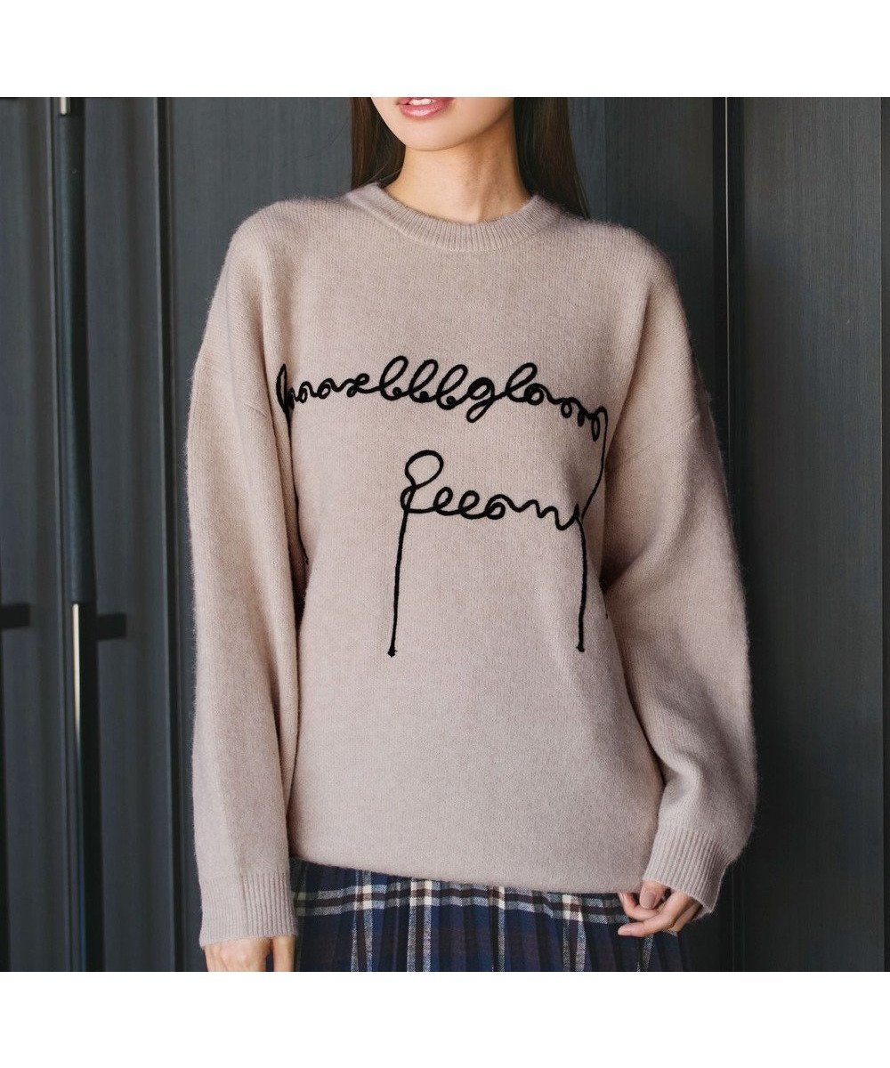 【ティアクラッセ/Tiaclasse】の【洗える】テープ刺繍ロゴニットトップス 人気、トレンドファッション・服の通販 founy(ファニー) 　ファッション　Fashion　レディースファッション　Fashion for Women　トップス・カットソー　Cut & Sew Tops　ニット　Knit Tops & Sweaters　アクセサリー　Fashion Accessories　ウォッシャブル　Machine Washable　春　Spring　洗える　Machine Washable　秋　Autumn　シューズ　Shoes, Footwear　シンプル　Simple, Minimal　セーター　Sweater, Knitwear　チュニック　Tunic, Long Top　長袖　Long Sleeve, Full Sleeve　ポケット　Pocket, Pocket Detail　冬　Winter / This Winter　A/W・秋冬　Autumn/Winter　再入荷　Restock / Back in Stock　新作・新入荷　New Arrivals / New In　 other-1|ID: prp329100004630993 ipo3291000000033490811