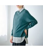 【エニィファム/any FAM】の【洗濯機可能】しあわせタッチニットプルオーバー グリーン|ID: prp329100004631018 ipo3291000000033316539