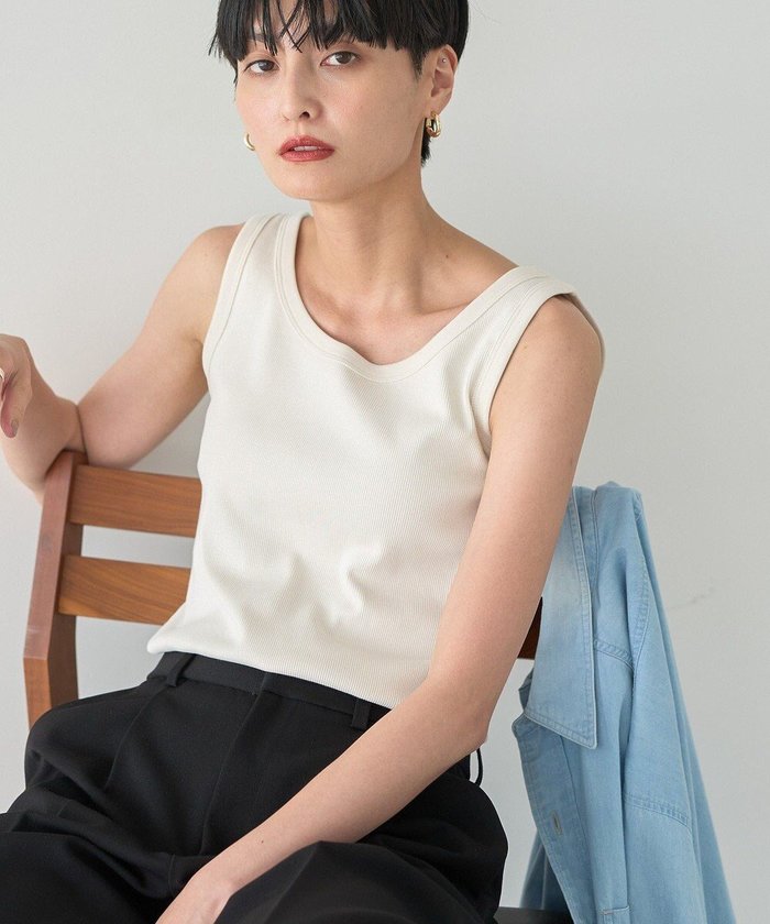 【アメリカンホリック/AMERICAN HOLIC】のテレコタンクトップ インテリア・キッズ・メンズ・レディースファッション・服の通販 founy(ファニー) https://founy.com/ ファッション Fashion レディースファッション Fashion for Women トップス・カットソー Cut & Sew Tops おすすめ Recommended / Our Picks タンク Tank Top, Sleeveless Top テレコ Ribbed, Rib Stitch トレンド Trend, Trending Now フィット Fit, Slim Fit ベーシック Basic, Essential ポケット Pocket, Pocket Detail ラウンド Round, Round Neck 夏 Summer 春 Spring S/S・春夏 SS, Spring/Summer, Warm Season |ID: prp329100004631057 ipo3291000000033317727