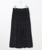 【自由区/JIYU-KU】の【セットアップ対応・洗える】ライトサテンプリーツ スカート ブラック×ベージュ|ID: prp329100004631059 ipo3291000000033317766