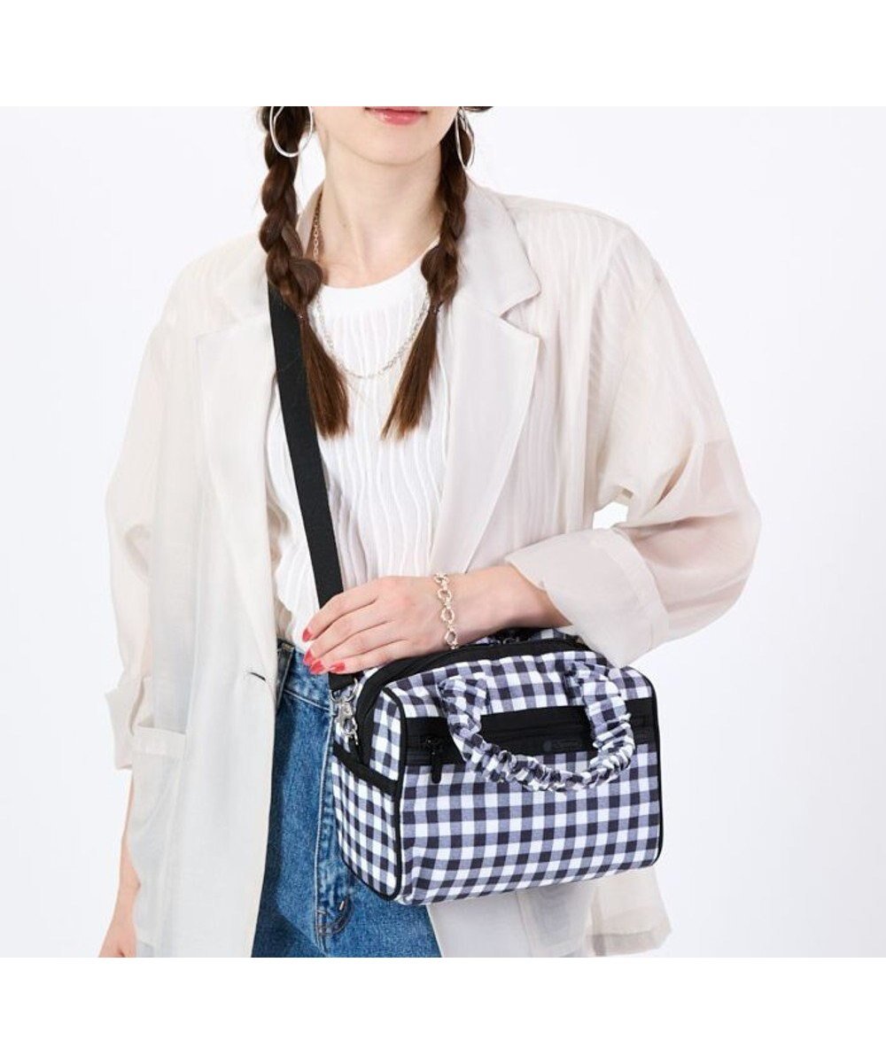 【レスポートサック/LeSportsac】のGH EVERYDAY SM SATCHEL /クラシカルギンガム 人気、トレンドファッション・服の通販 founy(ファニー) 　ファッション　Fashion　レディースファッション　Fashion for Women　おすすめ　Recommended / Our Picks　ギャザー　Gathered, Ruffled　ギンガム　Gingham, Gingham Fabric　クラシカル　Classical, Vintage-Inspired　シンプル　Simple, Minimal　スポーツ　Sports, Activewear　チェック　Check, Plaid, Tartan　プリント　Print, Printed Pattern　ボストン　Boston　ポケット　Pocket, Pocket Detail　モノトーン　Monotone, Black and White　旅行　Travel　財布　Wallet, Purse　 other-1|ID: prp329100004631070 ipo3291000000033317867