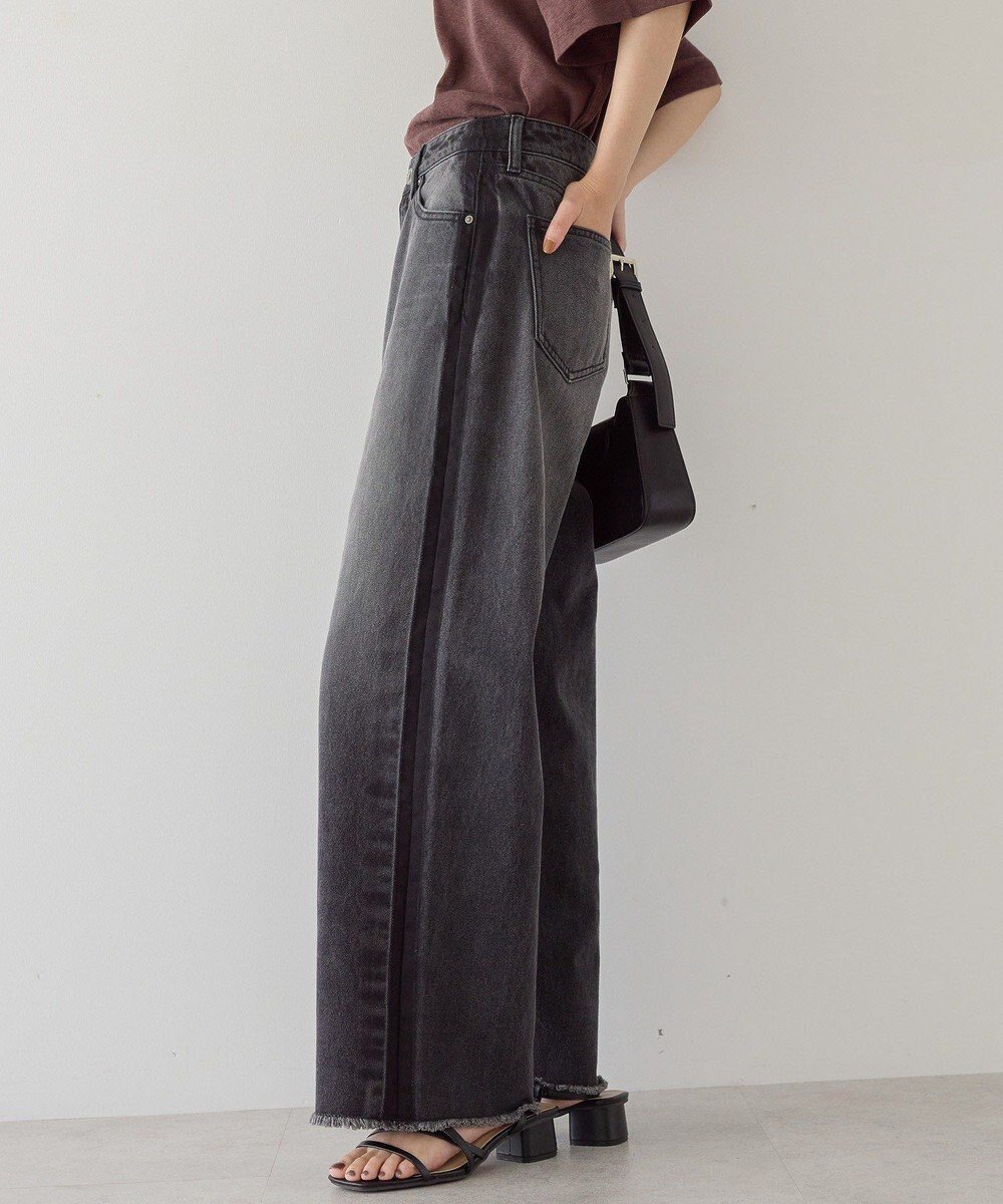 【アメリカンホリック/AMERICAN HOLIC】のサイドラインデニム インテリア・キッズ・メンズ・レディースファッション・服の通販 founy(ファニー) 　ファッション　Fashion　レディースファッション　Fashion for Women　パンツ　Pants & Trousers　デニムパンツ・ジーンズ・美脚デニム　Denim Jeans & Pants　2025年　2025　2025-2026秋冬・A/W　Autumn/Winter 2025–26 AW25–26　カットオフ　Cut-Off Design　シンプル　Simple, Minimal　デニム　Denim, Jeans Material　リメイク　Remake, Reconstructed　ヴィンテージ　Vintage Style　夏　Summer　S/S・春夏　SS, Spring/Summer, Warm Season　A/W・秋冬　Autumn/Winter　Gray|ID: prp329100004631102 ipo3291000000033318184
