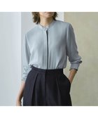 【アイシービー/iCB】の【新色追加・WEB限定カラーあり】BackSatinAmunzen バンドカラーブラウス 人気、トレンドファッション・服の通販 founy(ファニー) ファッション Fashion レディースファッション Fashion for Women トップス・カットソー Cut & Sew Tops シャツ・ブラウス・オフィスカジュアル Elegant Blouses & Button-Ups インナー Innerwear サテン Satin, Glossy Fabric スーツ Suit, Formalwear 定番 Standard, Basic Item 人気 Popular, Best Seller ハイネック High Neck, Mock Neck プリント Print, Printed Pattern A/W・秋冬 Autumn/Winter 夏 Summer セレモニー Ceremony ビジネス 仕事 通勤 Business / Work / Commuting 2025年 2025 2025-2026秋冬・A/W Autumn/Winter 2025–26 AW25–26 thumbnail サックスグレー系|ID: prp329100004631109 ipo3291000000033824498