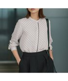 【アイシービー/iCB】の【新色追加・WEB限定カラーあり】BackSatinAmunzen バンドカラーブラウス 人気、トレンドファッション・服の通販 founy(ファニー) ファッション Fashion レディースファッション Fashion for Women トップス・カットソー Cut & Sew Tops シャツ・ブラウス・オフィスカジュアル Elegant Blouses & Button-Ups インナー Innerwear サテン Satin, Glossy Fabric スーツ Suit, Formalwear 定番 Standard, Basic Item 人気 Popular, Best Seller ハイネック High Neck, Mock Neck プリント Print, Printed Pattern A/W・秋冬 Autumn/Winter 夏 Summer セレモニー Ceremony ビジネス 仕事 通勤 Business / Work / Commuting 2025年 2025 2025-2026秋冬・A/W Autumn/Winter 2025–26 AW25–26 thumbnail トープベース×スクエアビット柄系|ID: prp329100004631109 ipo3291000000033883442