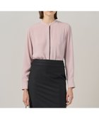 【アイシービー/iCB】の【新色追加・WEB限定カラーあり】BackSatinAmunzen バンドカラーブラウス 人気、トレンドファッション・服の通販 founy(ファニー) ファッション Fashion レディースファッション Fashion for Women トップス・カットソー Cut & Sew Tops シャツ・ブラウス・オフィスカジュアル Elegant Blouses & Button-Ups インナー Innerwear サテン Satin, Glossy Fabric スーツ Suit, Formalwear 定番 Standard, Basic Item 人気 Popular, Best Seller ハイネック High Neck, Mock Neck プリント Print, Printed Pattern A/W・秋冬 Autumn/Winter 夏 Summer セレモニー Ceremony ビジネス 仕事 通勤 Business / Work / Commuting 2025年 2025 2025-2026秋冬・A/W Autumn/Winter 2025–26 AW25–26 thumbnail ヘイズピンク系|ID: prp329100004631109 ipo3291000000033883445