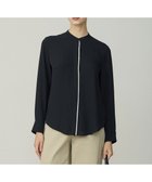 【アイシービー/iCB】の【新色追加・WEB限定カラーあり】BackSatinAmunzen バンドカラーブラウス 人気、トレンドファッション・服の通販 founy(ファニー) ファッション Fashion レディースファッション Fashion for Women トップス・カットソー Cut & Sew Tops シャツ・ブラウス・オフィスカジュアル Elegant Blouses & Button-Ups インナー Innerwear サテン Satin, Glossy Fabric スーツ Suit, Formalwear 定番 Standard, Basic Item 人気 Popular, Best Seller ハイネック High Neck, Mock Neck プリント Print, Printed Pattern A/W・秋冬 Autumn/Winter 夏 Summer セレモニー Ceremony ビジネス 仕事 通勤 Business / Work / Commuting 2025年 2025 2025-2026秋冬・A/W Autumn/Winter 2025–26 AW25–26 thumbnail ブラック系|ID: prp329100004631109 ipo3291000000034428298